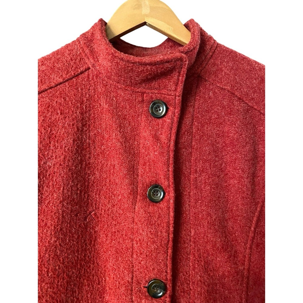 Stormy Kromer Women's Red Button Front Collared Mid-Length Jacket Size L - Picture 3 of 6